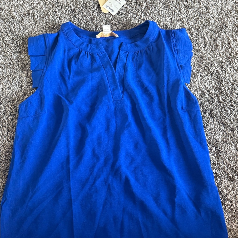 Monteau Royal Blue Blouse